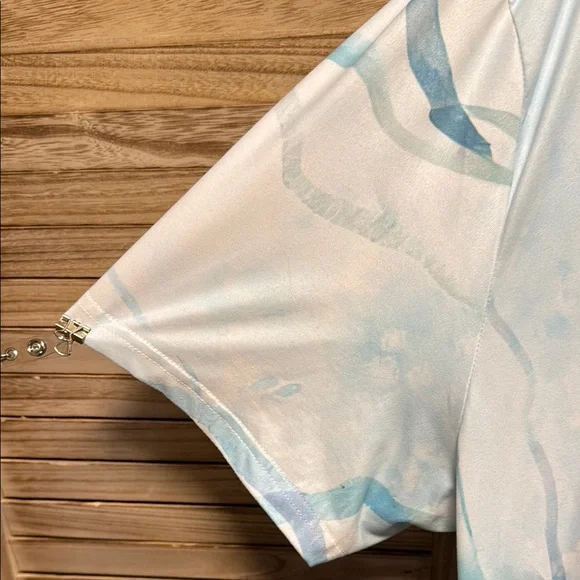 Temu Sea Turtle Graphic Seaweed Ocean Blouse 5X - Picture 3 of 7